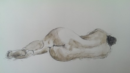 Her back (2014), 40x30, sold