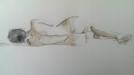 Her Back II (2014), 40x30, verkocht