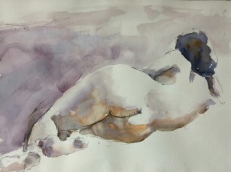 Reclining nude (2017), 40x30