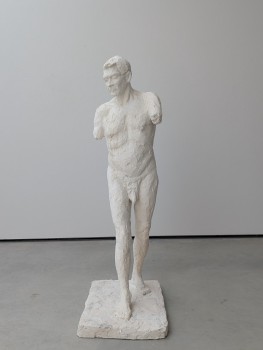 Staande man, gips, 180cm hoog